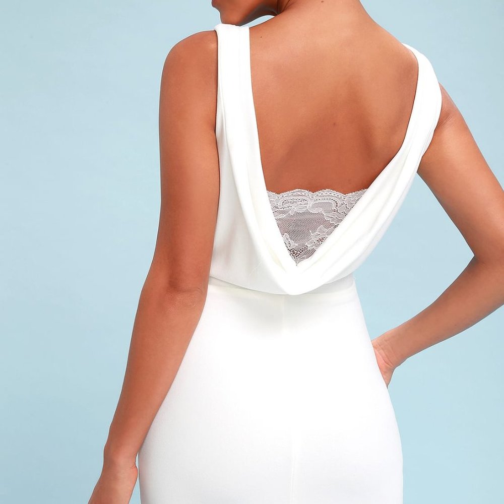 Way to Your Heart White Backless Maxi Dress